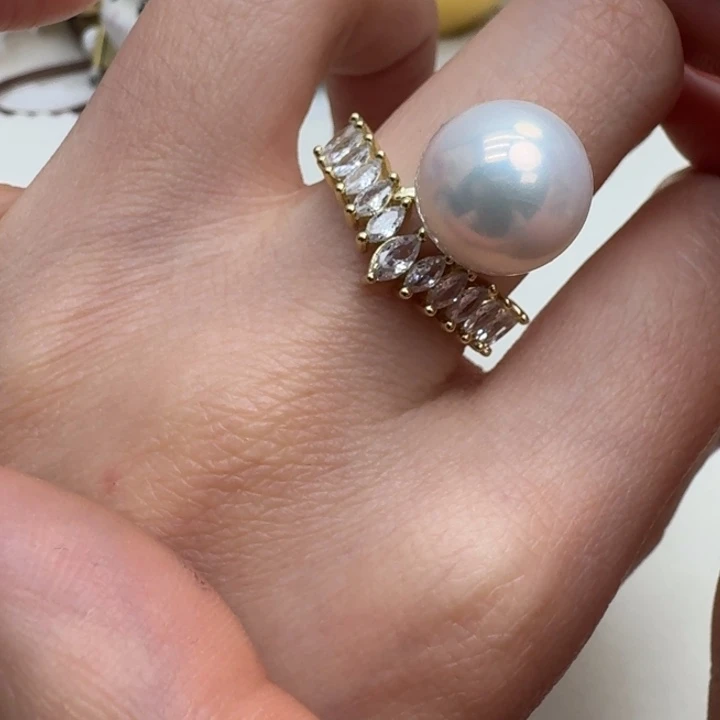 戒指未镶嵌淡水珍珠