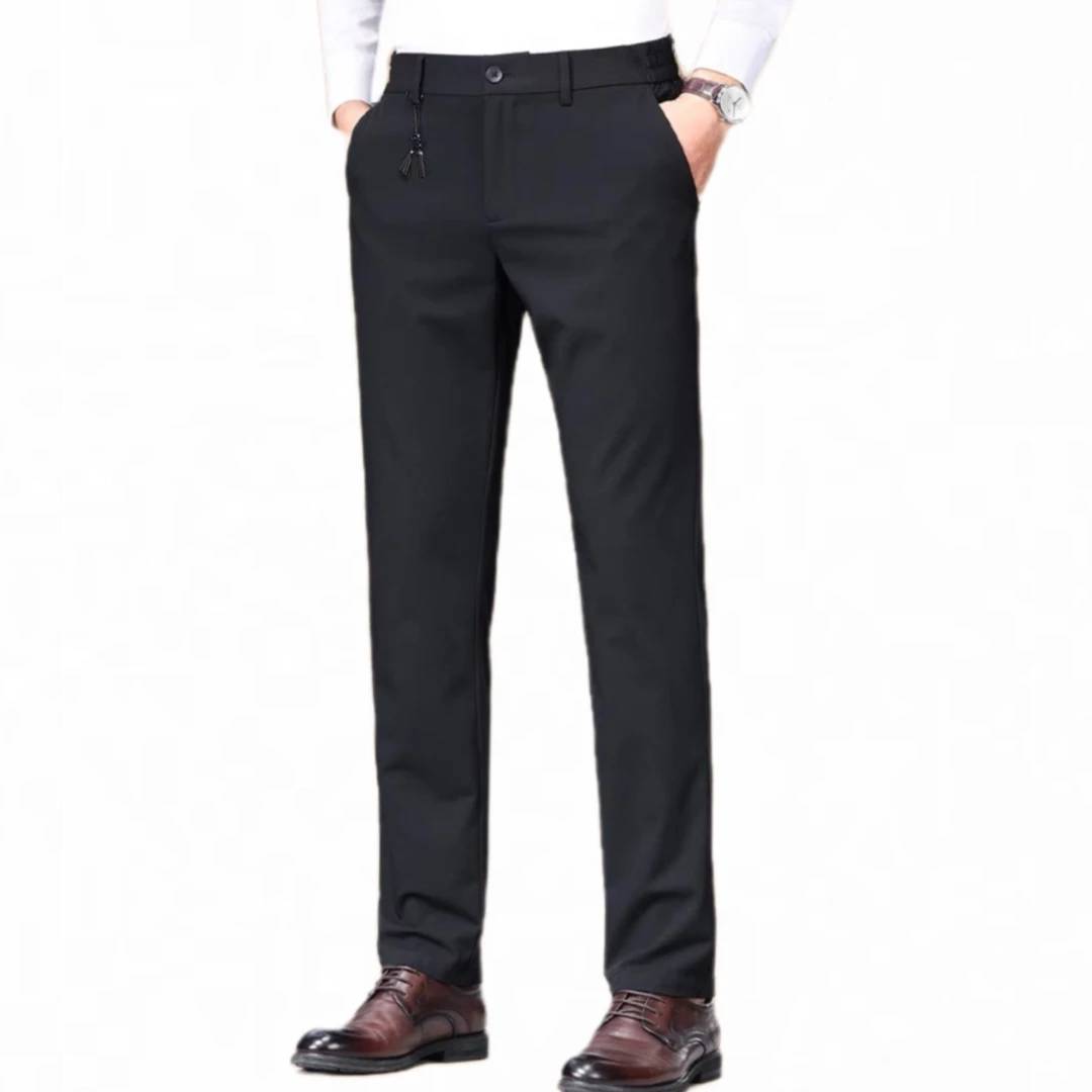 【北部庄园】男士商务休闲百搭气质纯色小直筒弹力休闲西裤/213