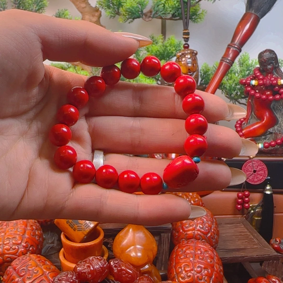 滴血莲花菩提吊坠哈**繄