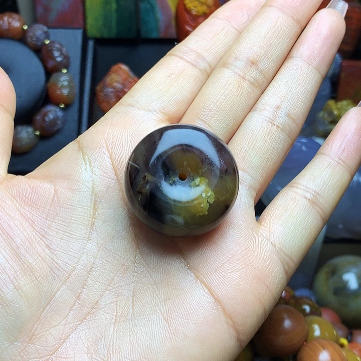 硅化玉未镶嵌吊坠(不含链)树化玉平安扣