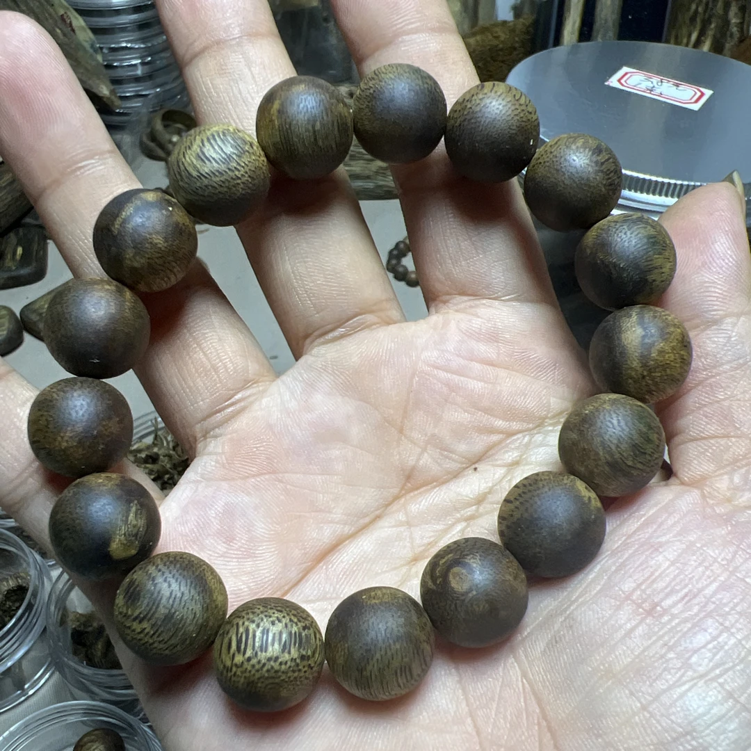 （阿妹严选）99沉棋楠沉香圆珠卡1.3（15克）