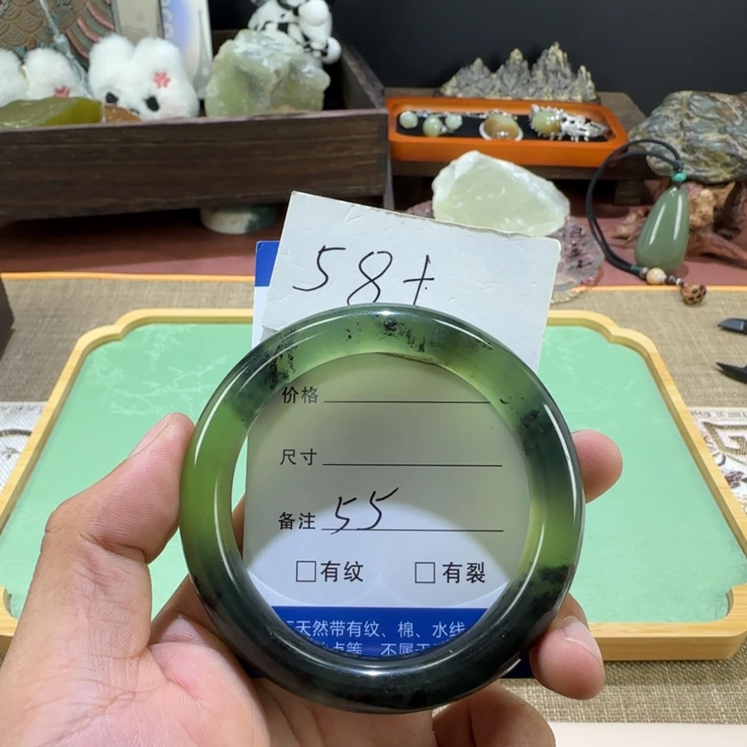 未镶嵌蛇纹石玉手镯
