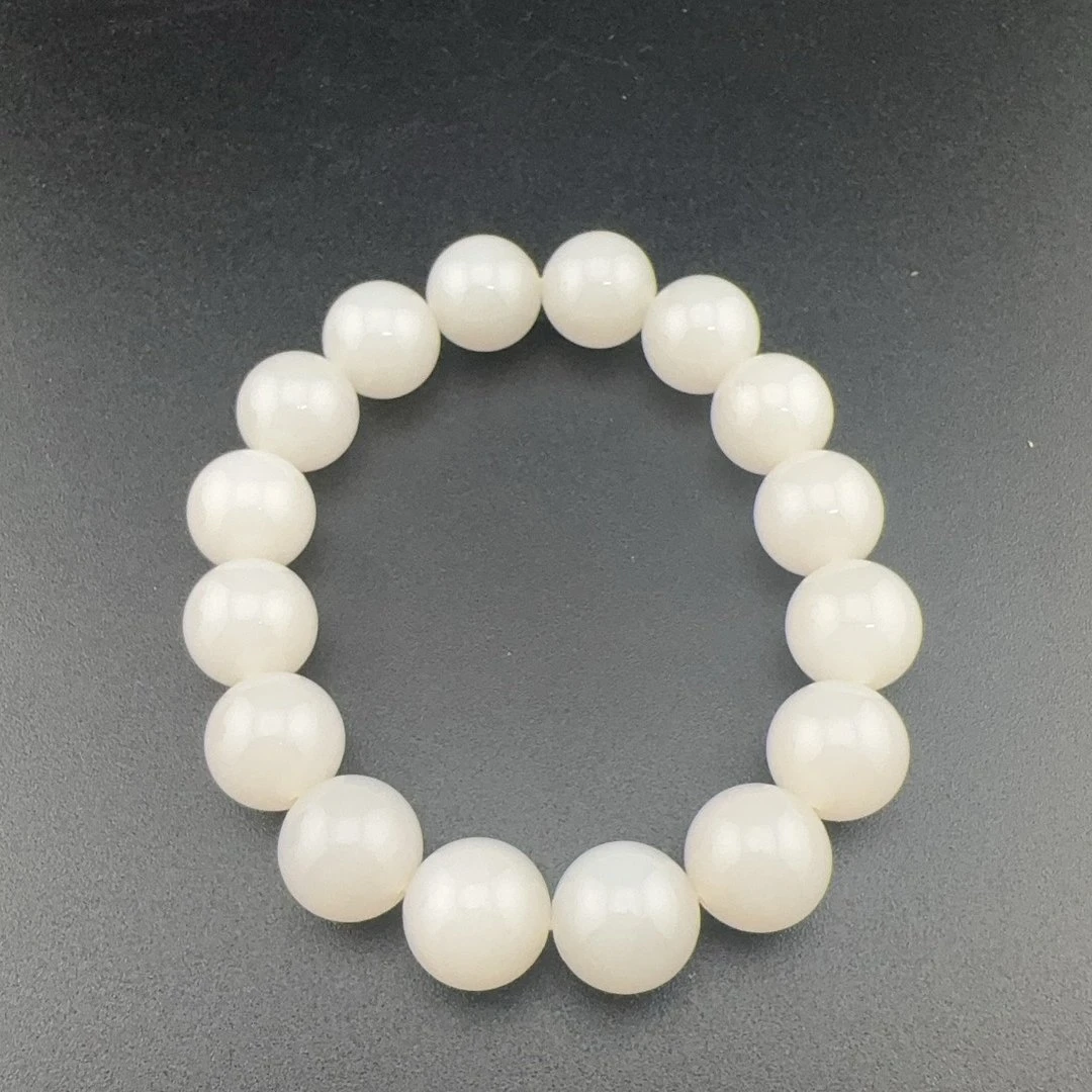 BY0726FPXQ标087 北玉精选 和田玉珠串