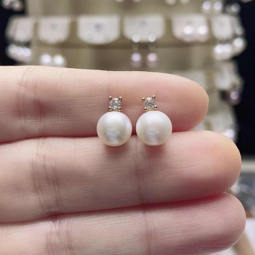 未镶嵌淡水珍珠耳饰