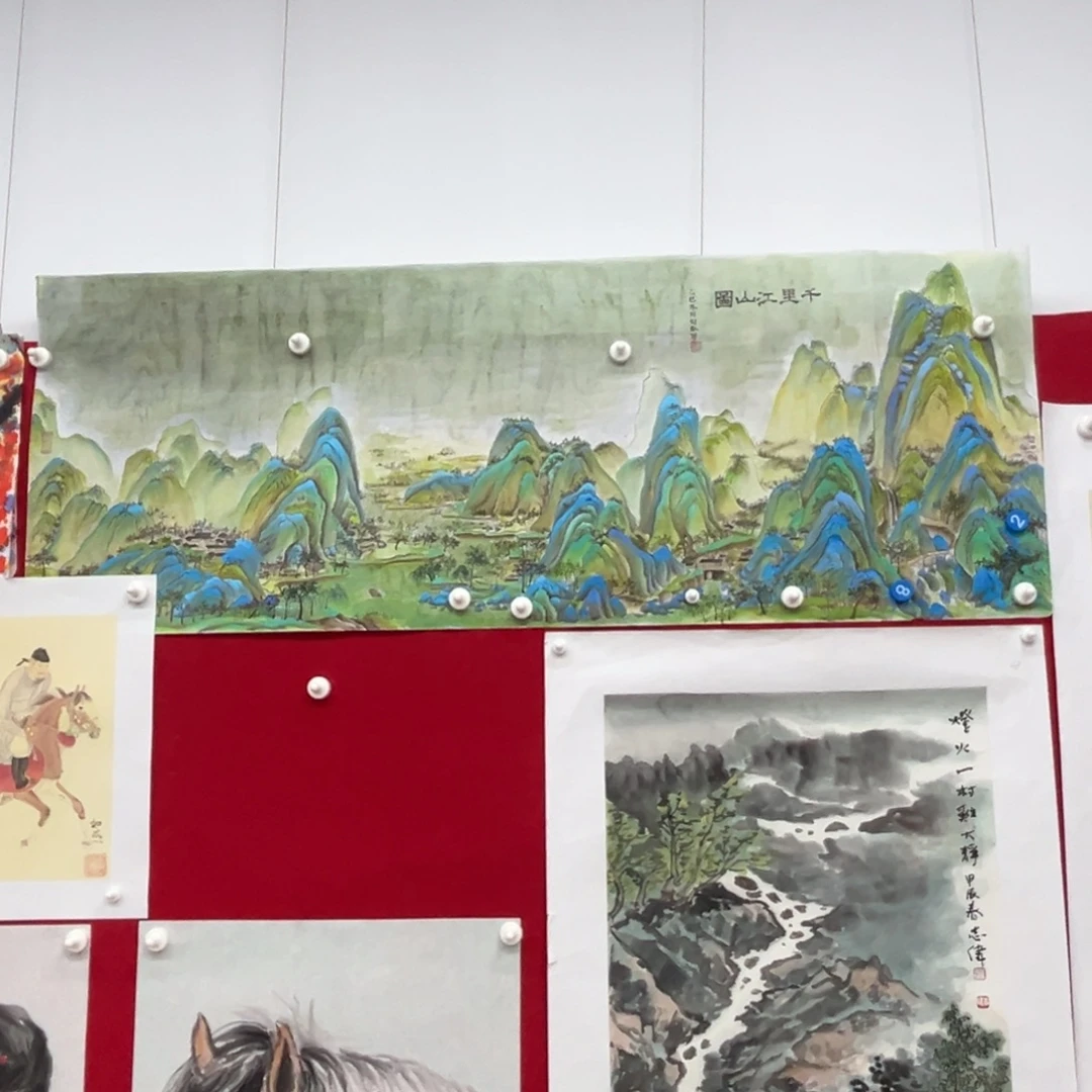 往***3国画绘画作品多次参加全国