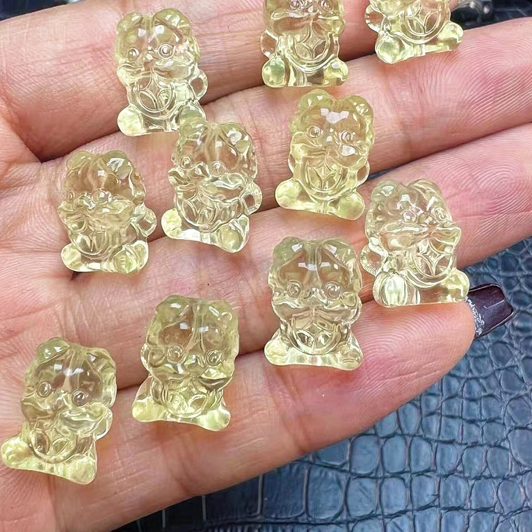 K9天然黄水晶吞金兽通孔配件多样性发货只发一件