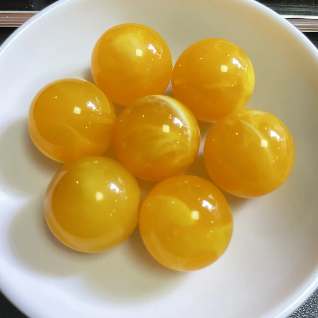 天然蜜蜡散珠  满蜜鸡油黄682--卡20mm*   1颗（赠弹力绳）