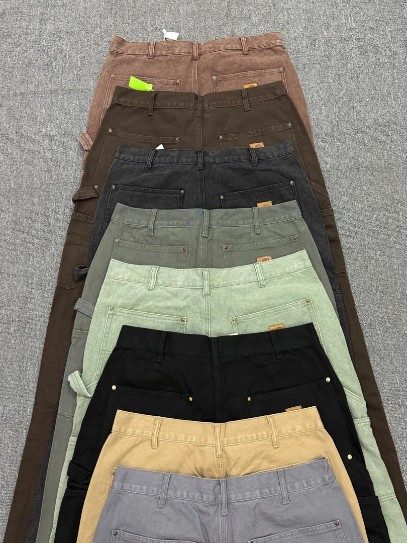 卡哈重工艺复古伐木裤好看时尚简约