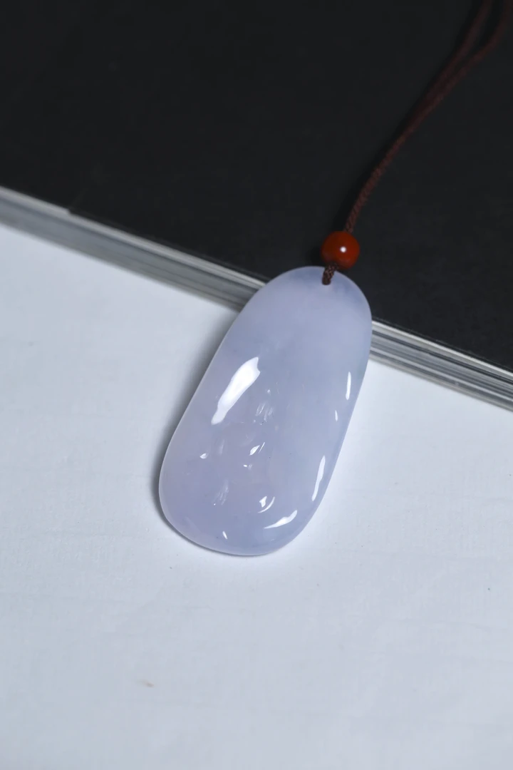 缅甸翡翠A货自在观音挂件
