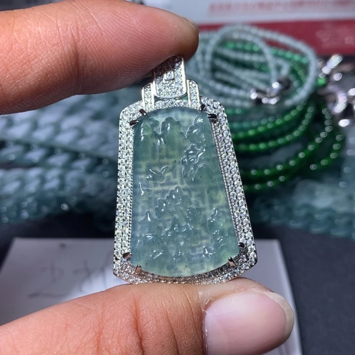 翡翠未镶嵌颈饰天然翡翠