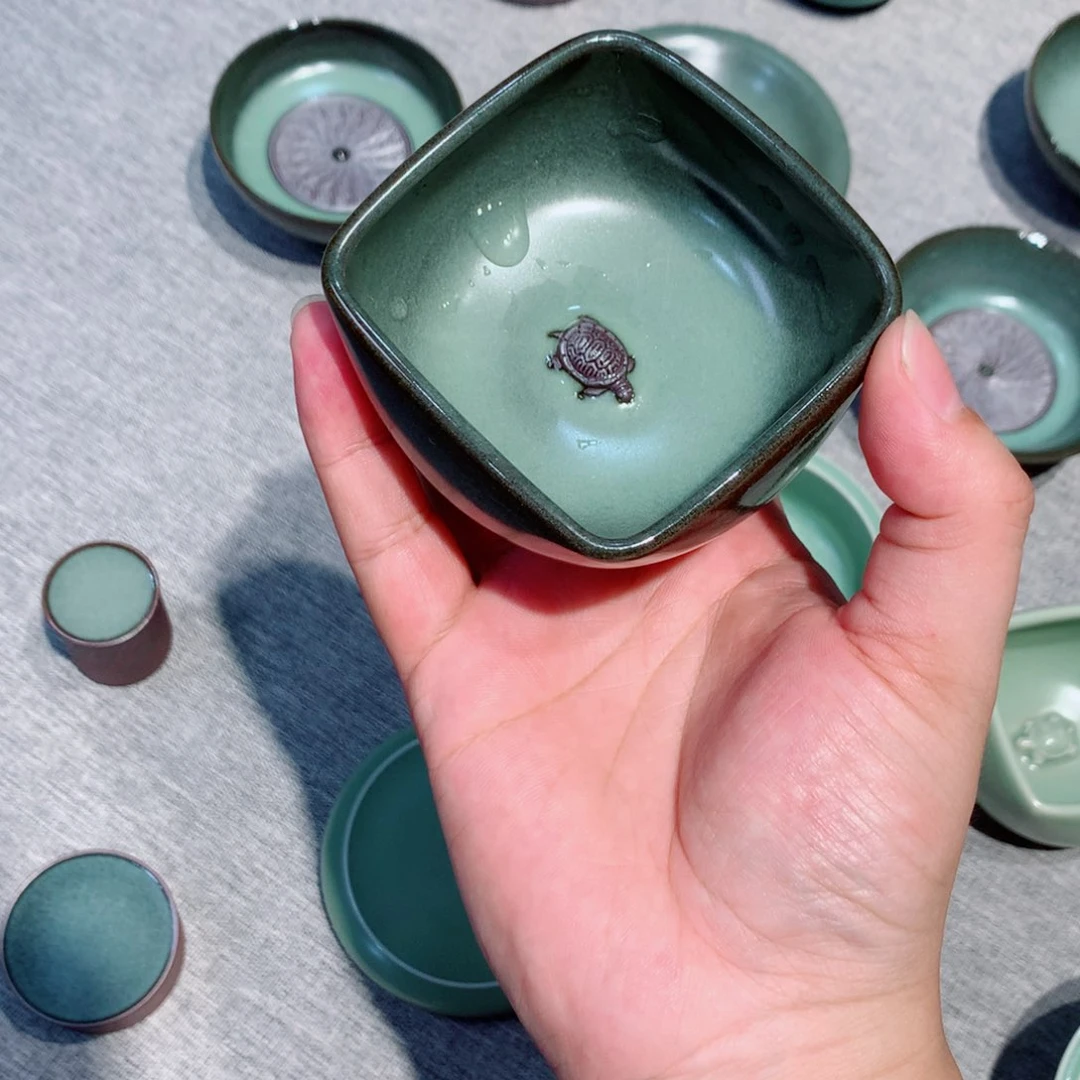 ?****?龙泉青瓷茶具杯子