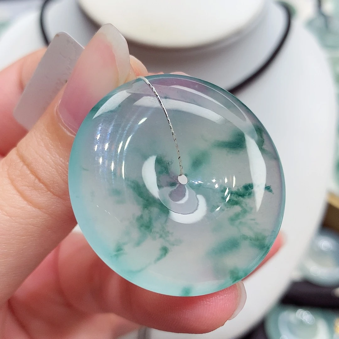 颈饰未镶嵌翡翠翡翠91，34.5/5.8