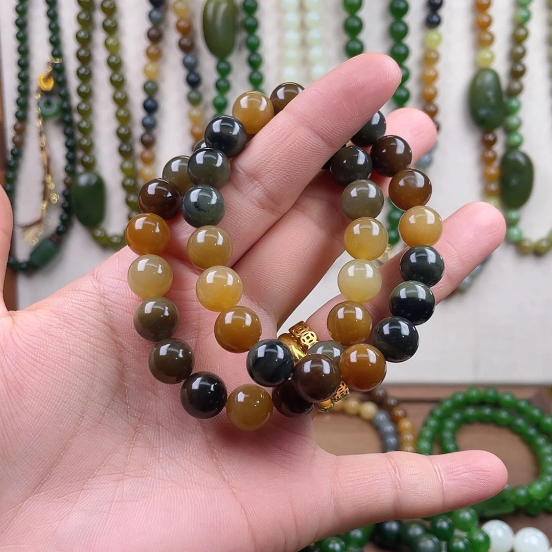 和田玉未镶嵌手链