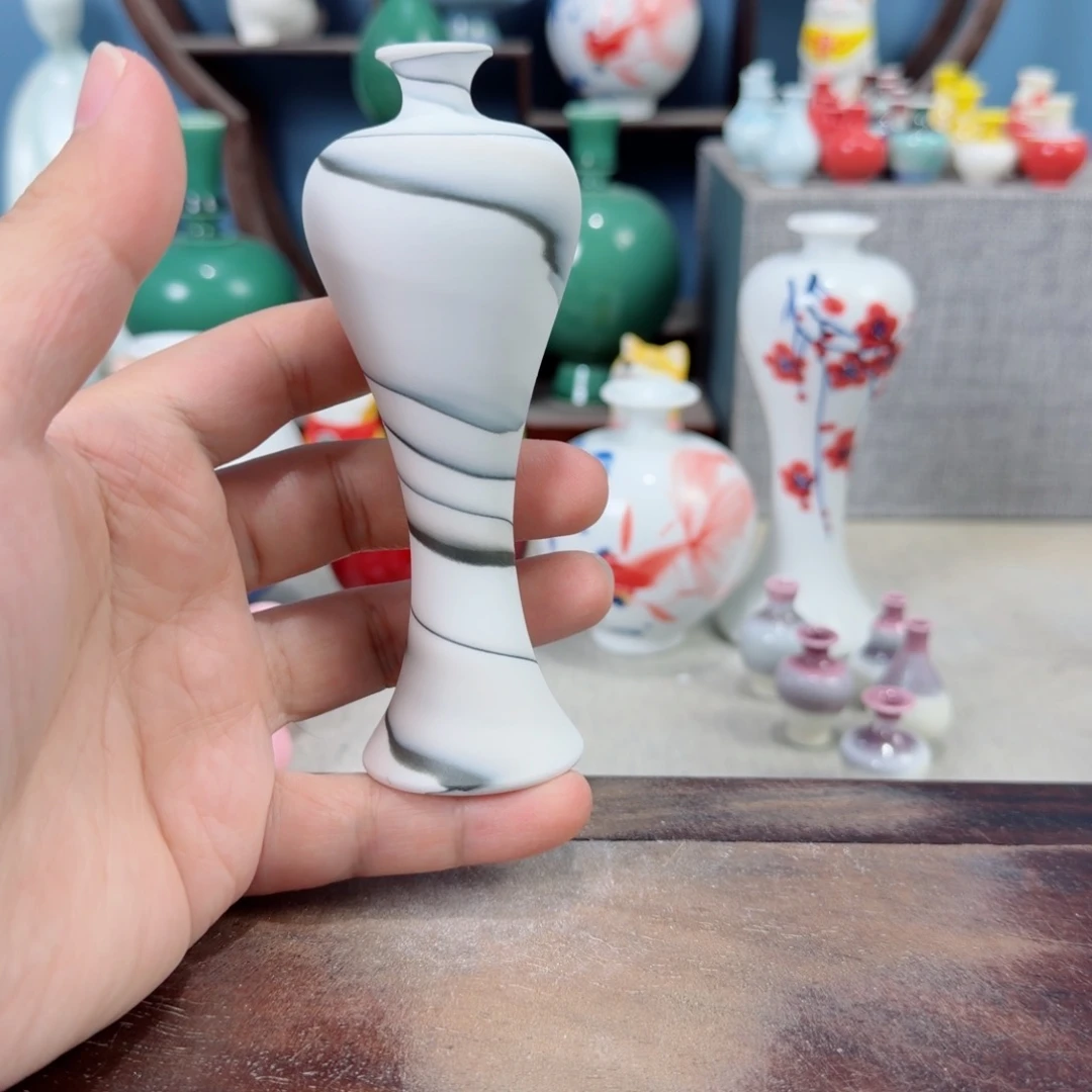 陶瓷手工小花器摆件
