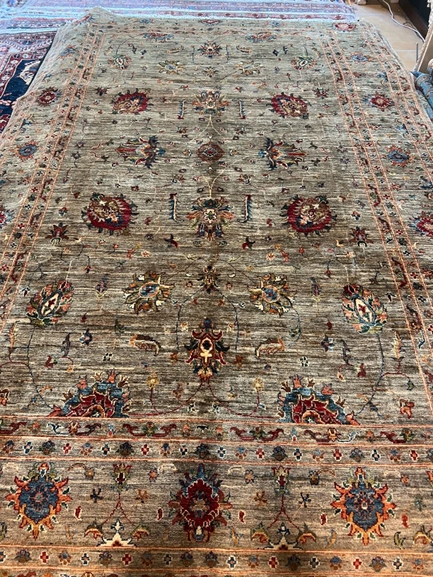 阿富汗手工羊毛地毯205 x315