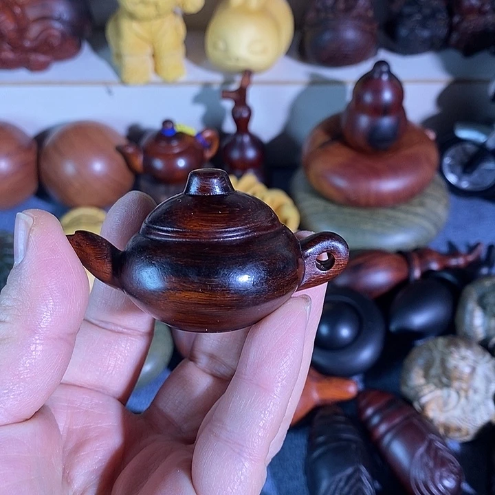 非洲紫檀（红花梨）把把壶