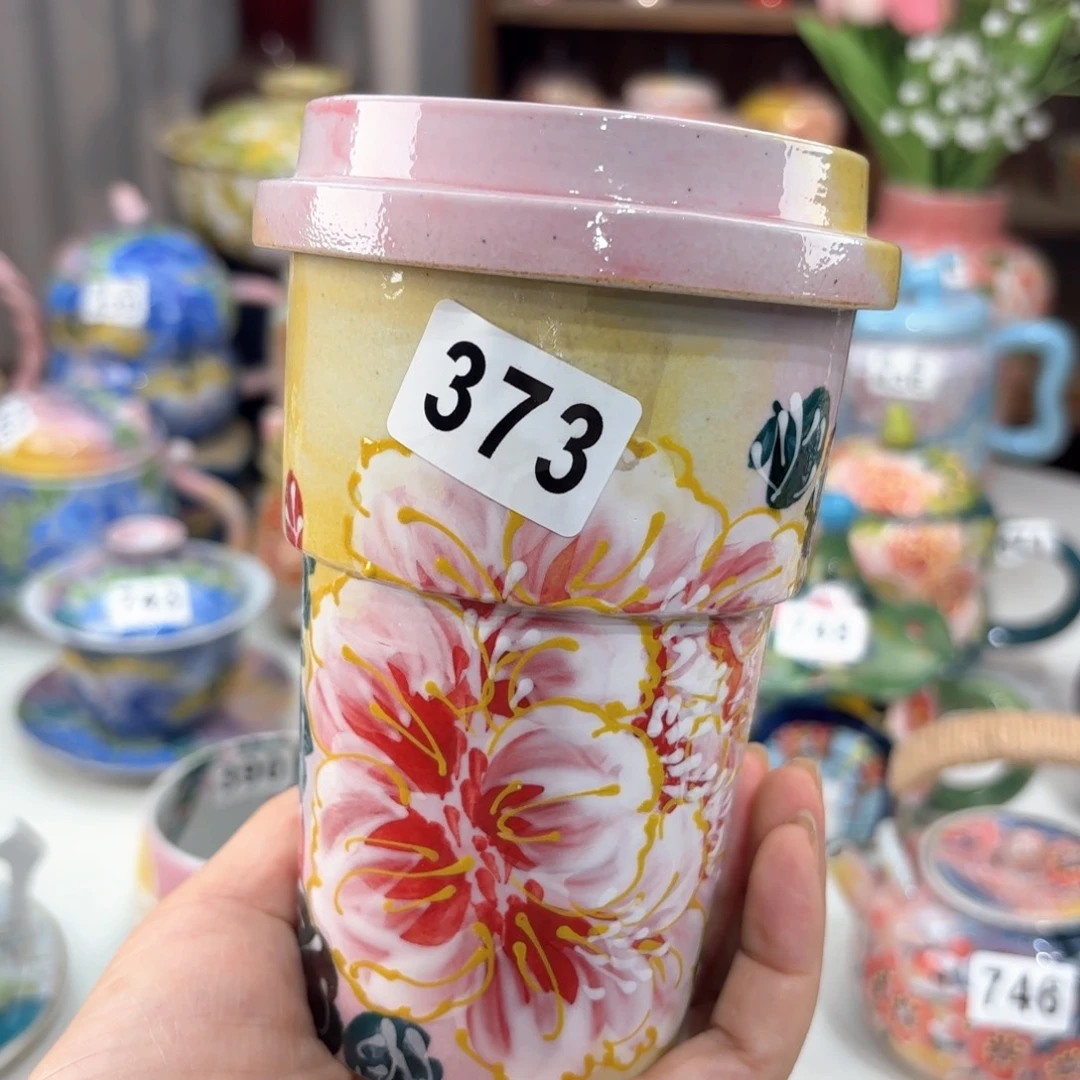 景德镇手绘高温釉下彩陶瓷茶具