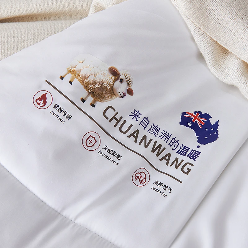 线下专柜发货/高端羊毛被保暖春秋被子