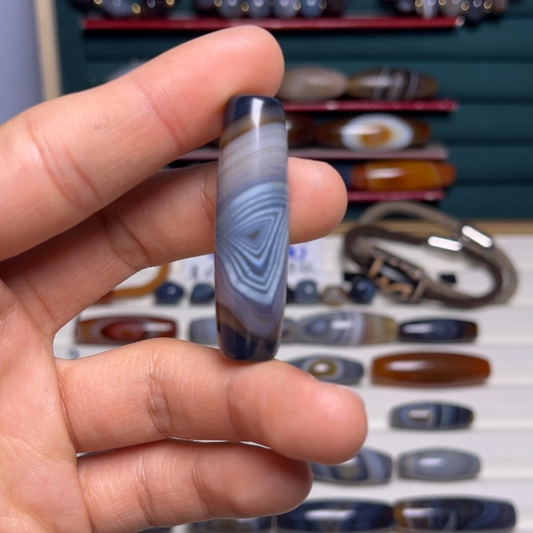 七***爸玛瑙/玉髓合金颈饰