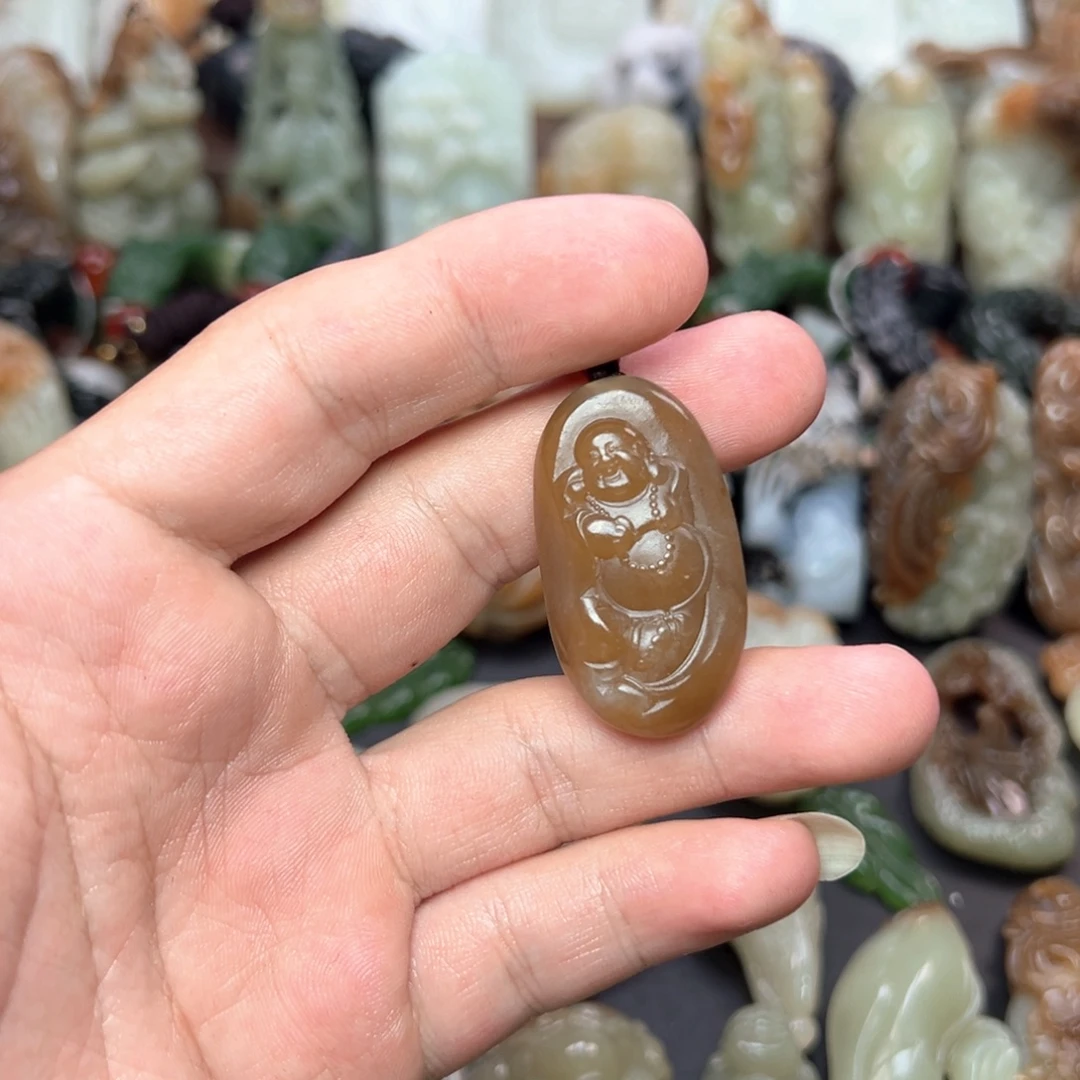 和田玉未镶嵌挂件