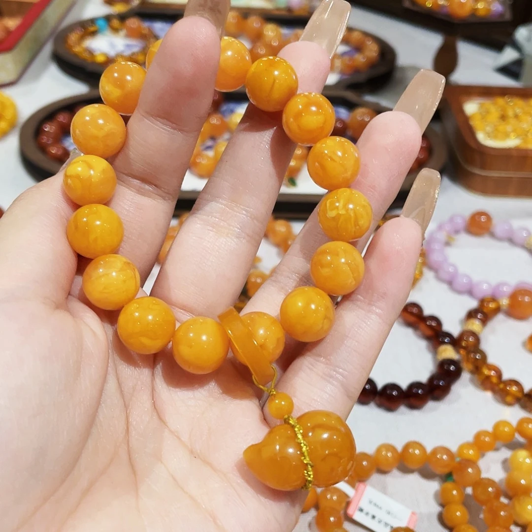 蜜蜡未镶嵌手链手串