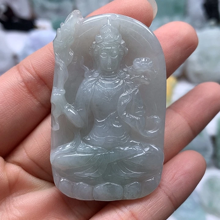 翡翠未镶嵌颈饰虚空藏菩萨福利