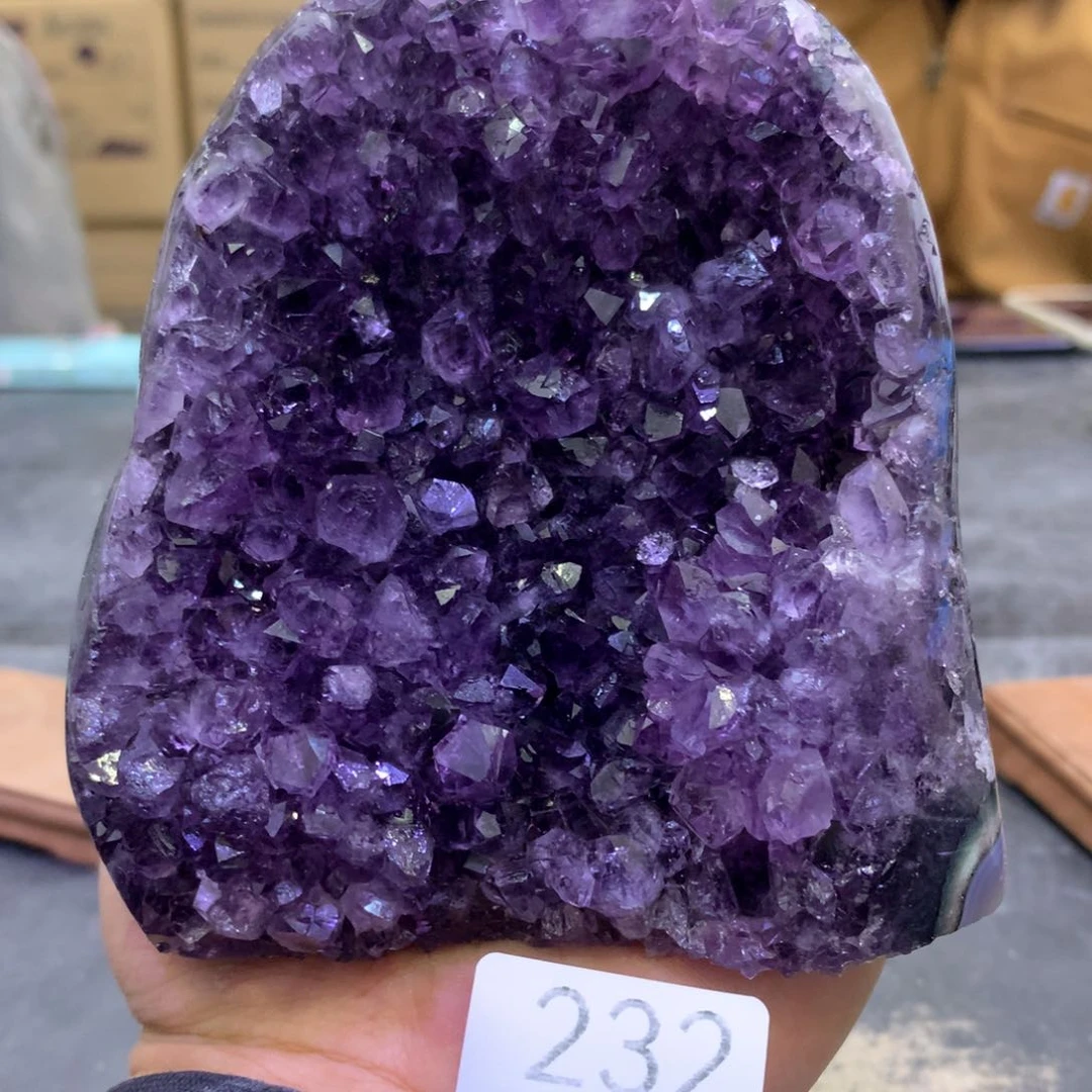 水晶摆件未镶嵌紫晶232