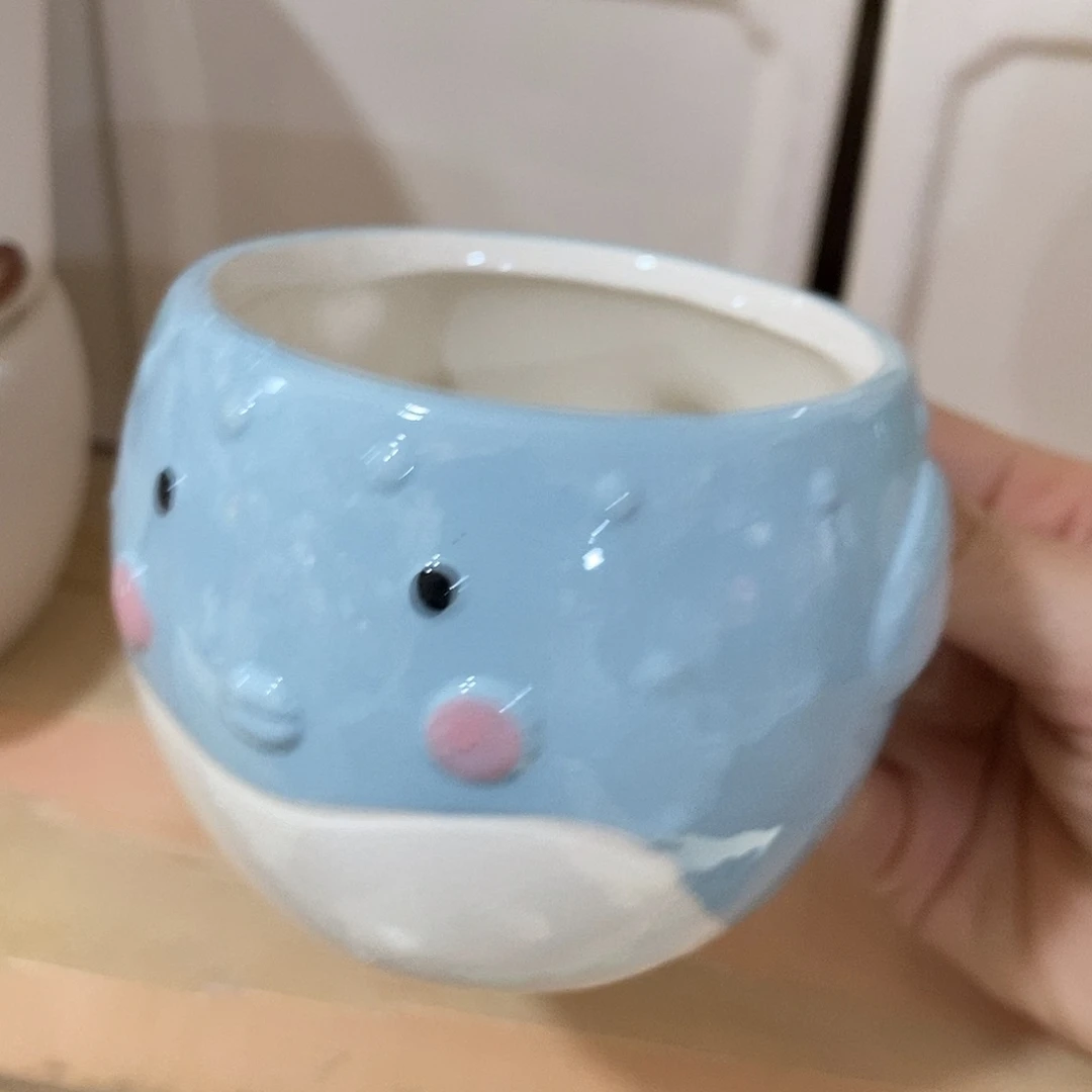 摆件陶盆有孔 瑕疵介意勿拍