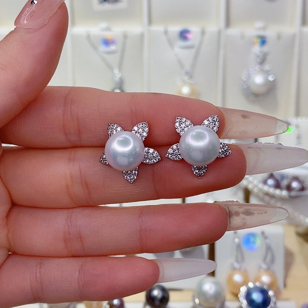 淡水珍珠耳饰未镶嵌