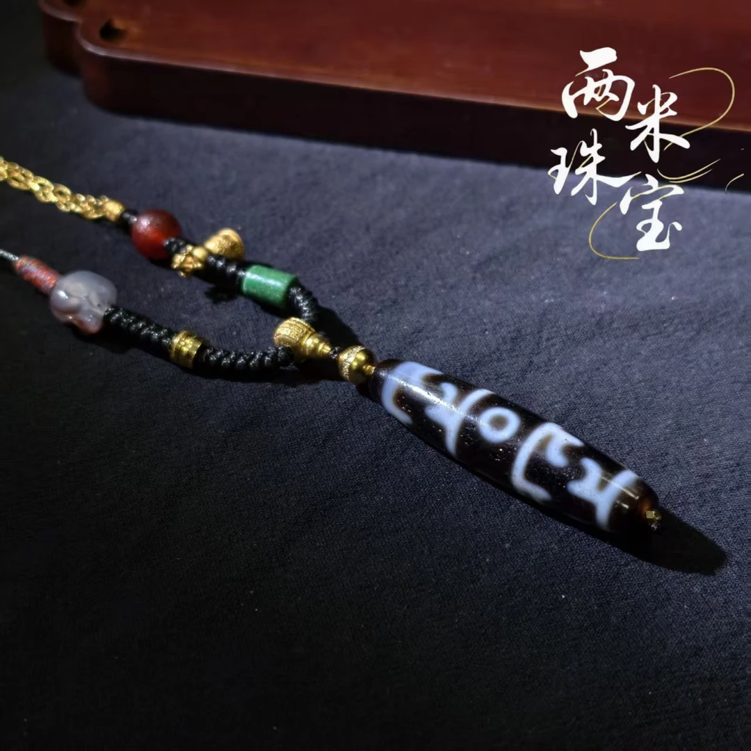 两米·离火莲花净土/玛瑙颈饰三眼莲三MN-JS0759多样性发一