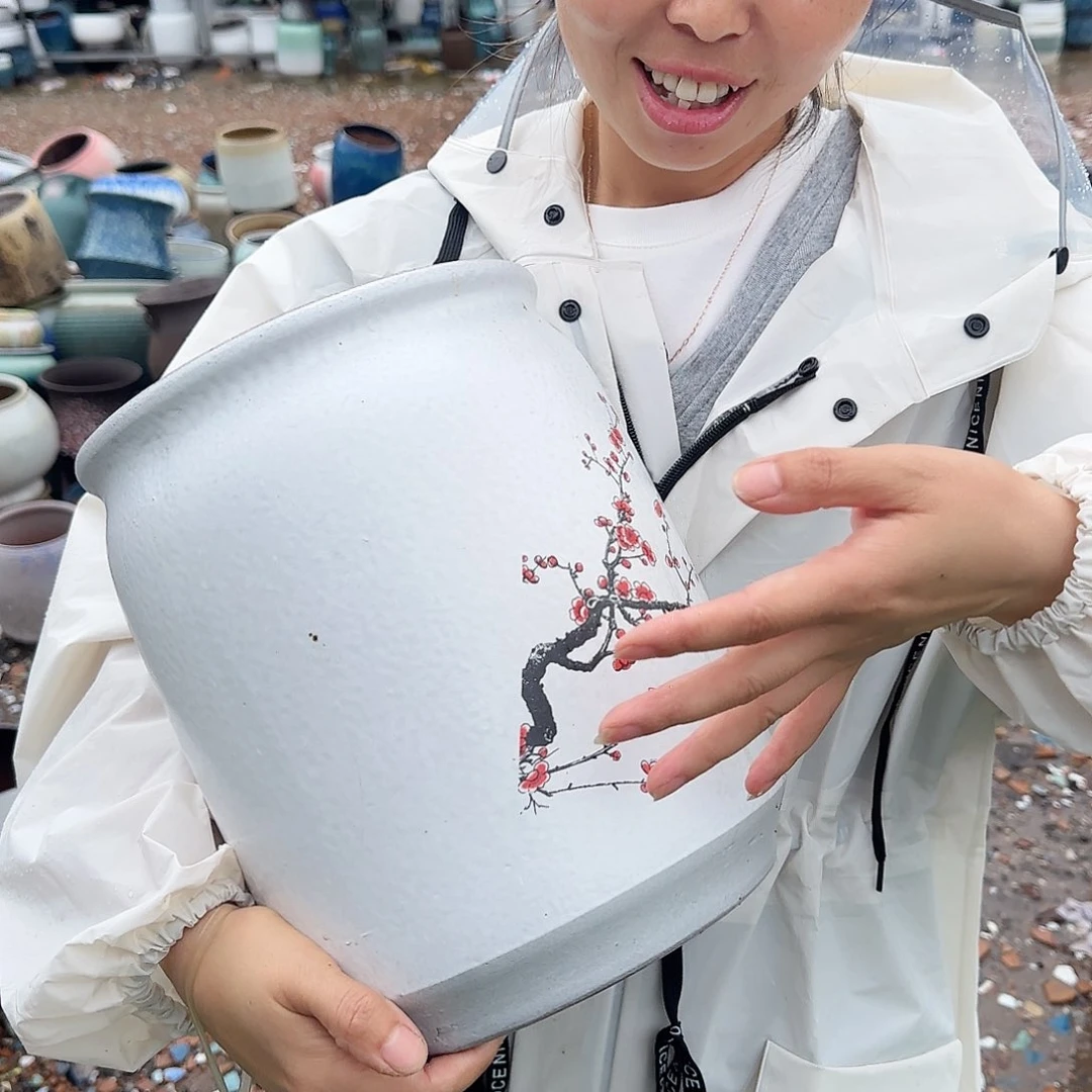 紫砂花盆王嫂花盆0615-803高28口20