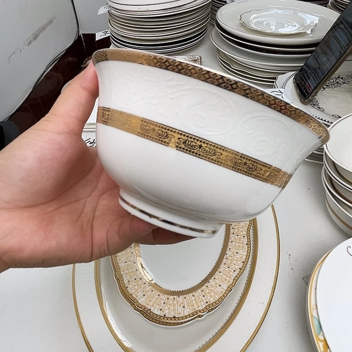 新骨瓷6个5.5寸金钟碗微瑕完美主义者慎拍