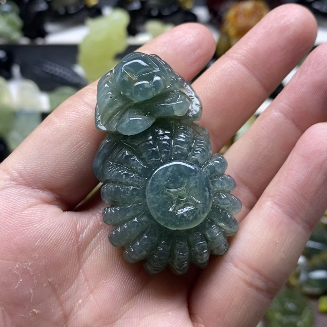 岫玉小蟹篓手把未镶嵌