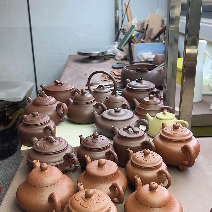 紫砂茶壶阿****了半手工制作如意