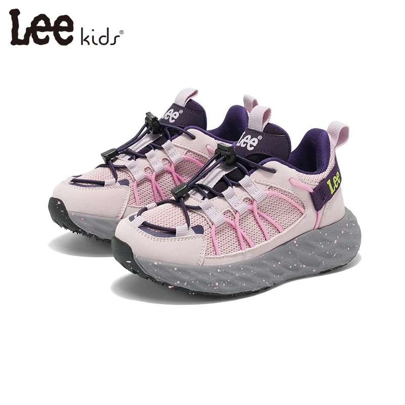 Leekids童鞋开学季女童透气休闲鞋男童防滑跑步鞋儿童轻便运动鞋