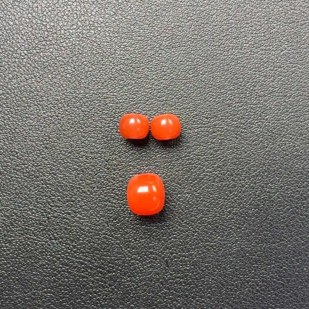 E***7南红玛瑙未镶嵌老型10.7有马牙8*6.6腰珠