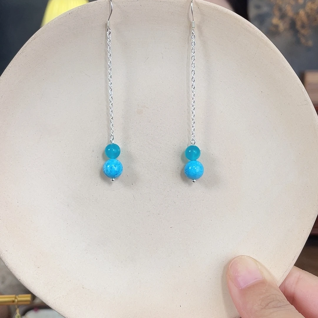 银S925镶嵌耳饰紫晶