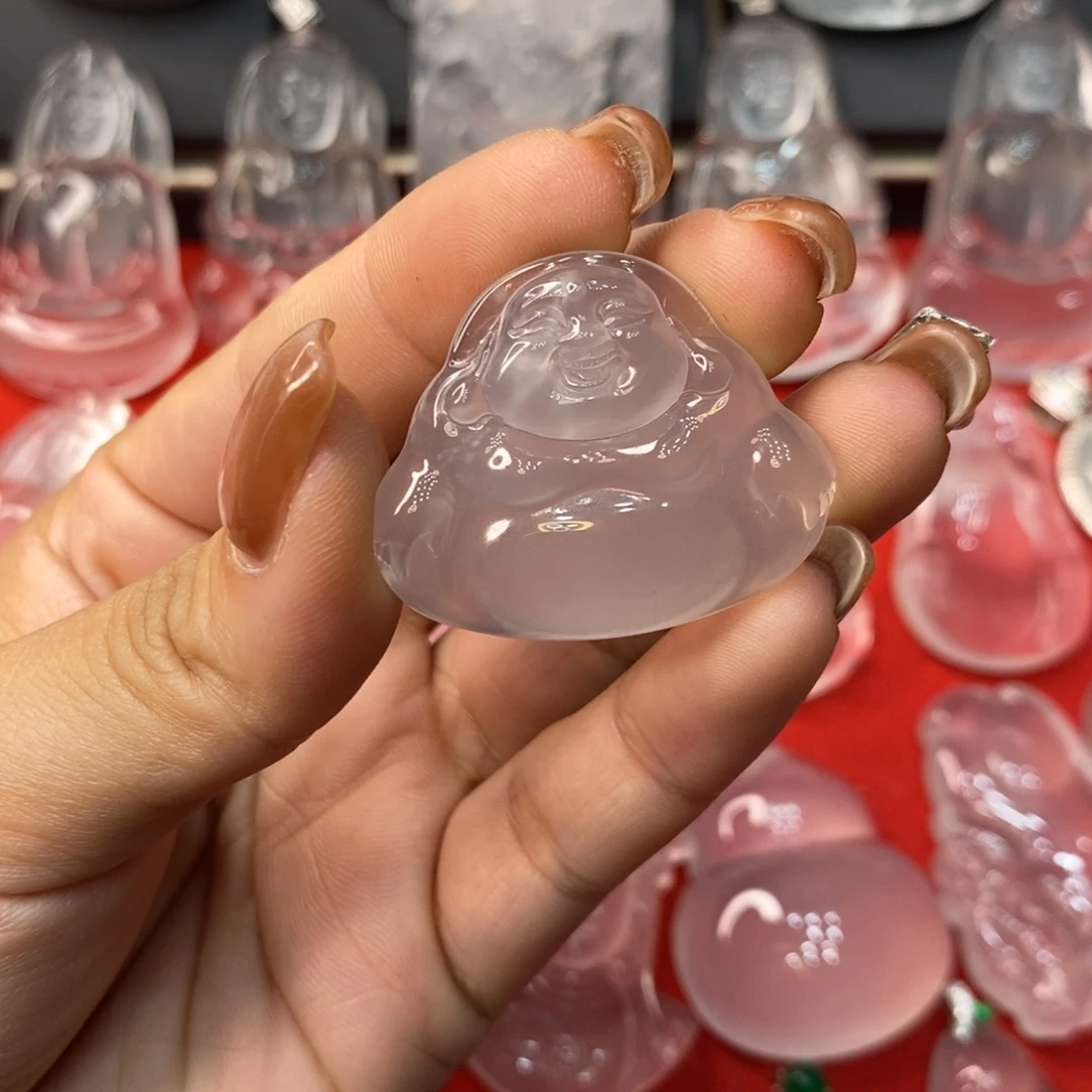 游***子石英质玉未镶嵌吊坠