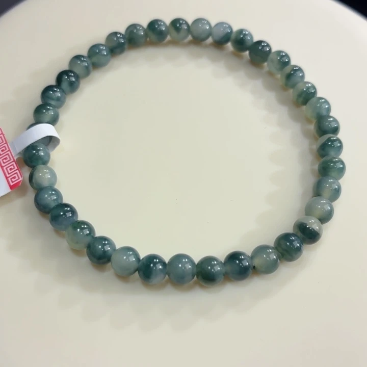 未镶嵌手链翡翠冰胶蓝绿飘卡5