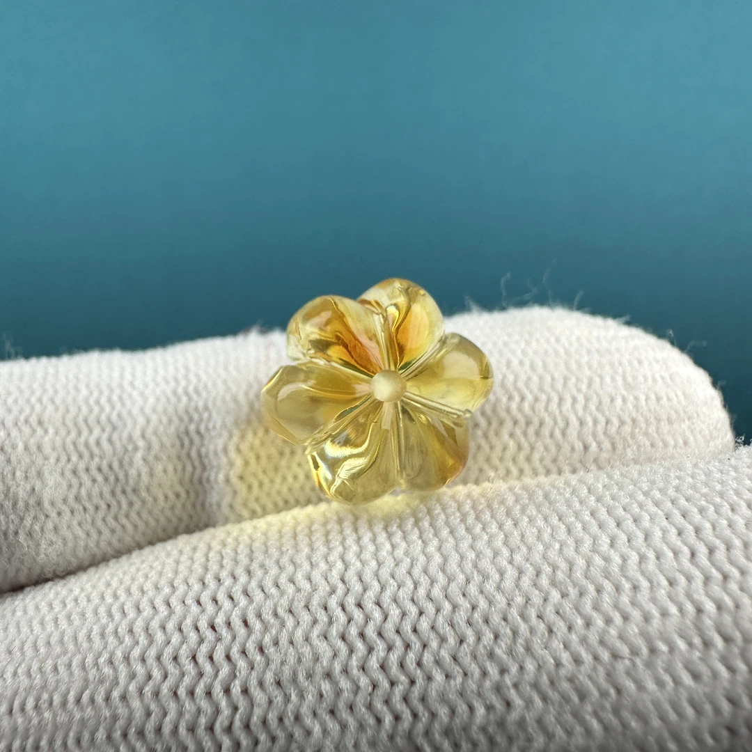 M4938天然原矿俄料蜜蜡 南瓜珠 13.6*10.3mm支持复检