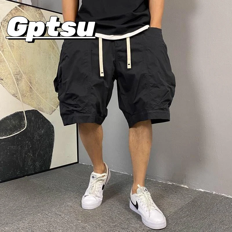 GPTSu特大码300斤美式复古潮牌休闲短裤男夏季工装五分裤宽松中裤