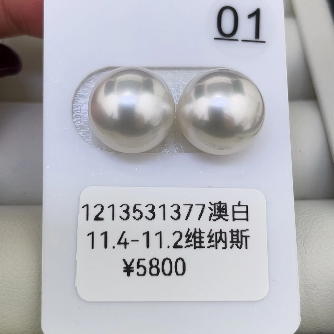 海水珍珠未镶嵌耳饰