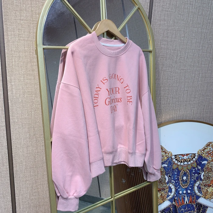 BQ305孕妇粉色卫衣90-130