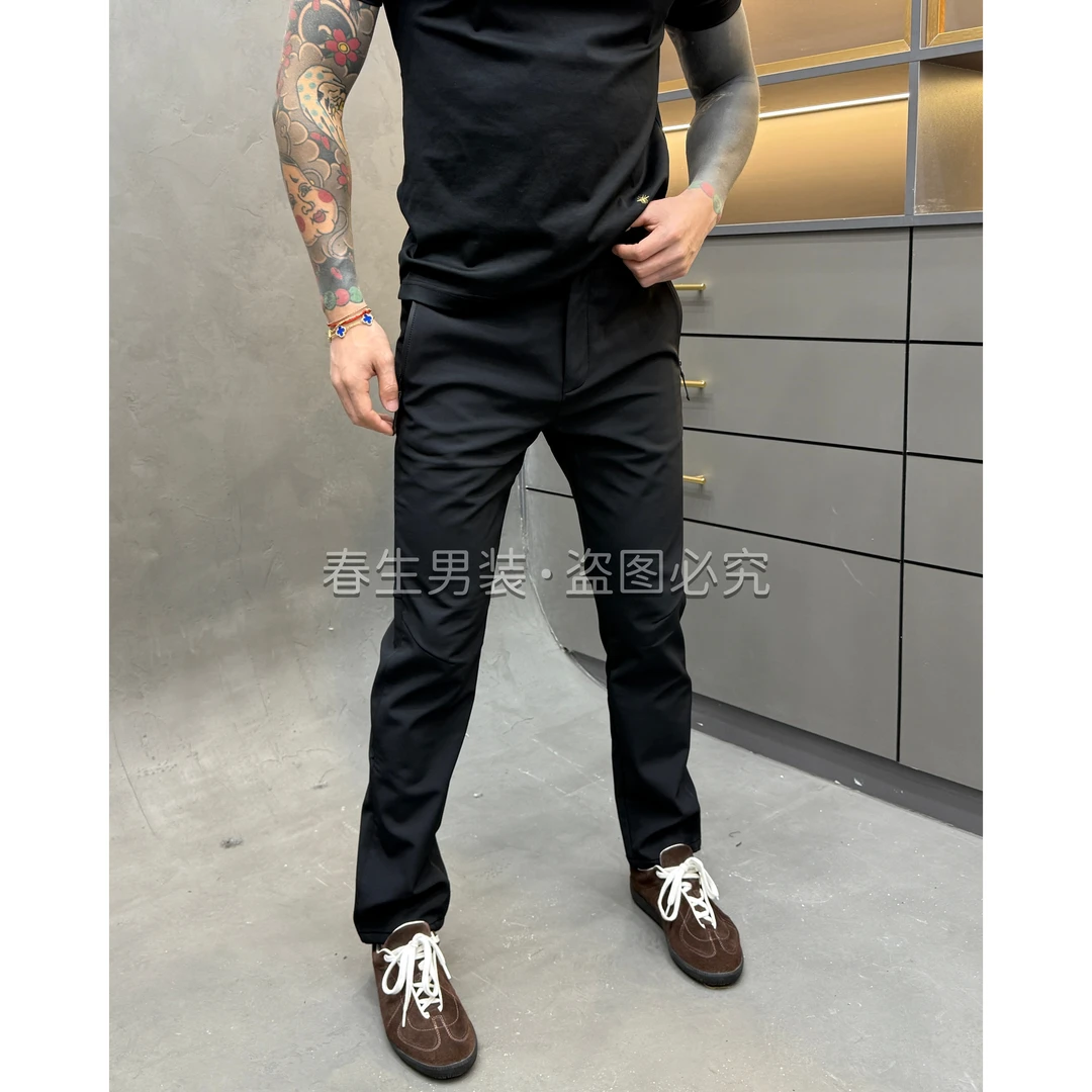 2025秋冬新品时尚休闲户外速干加绒男士休闲裤