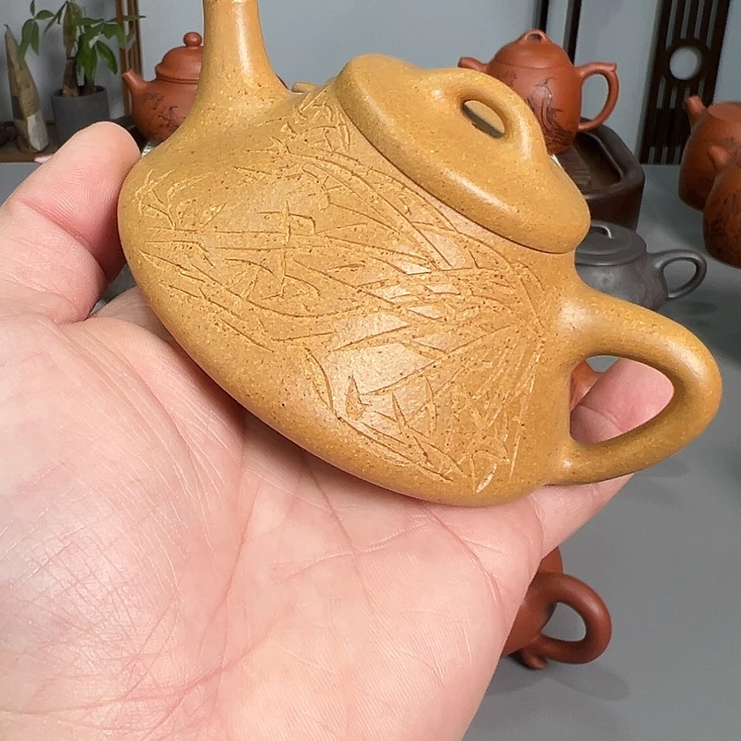 王***範茶壶紫砂黄金段趣瓢