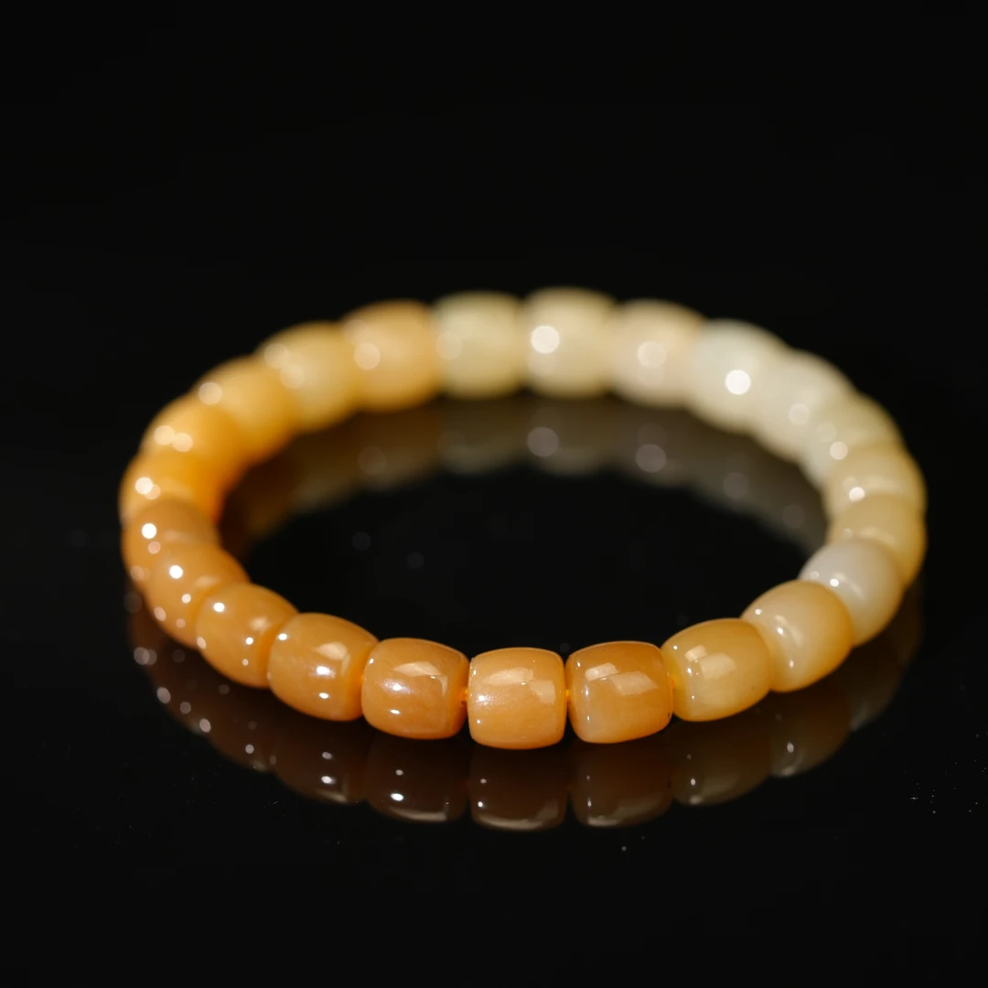 【初见甄选】和田玉直切手串21-1CH168X149【多样性发一件】约7*7mm+