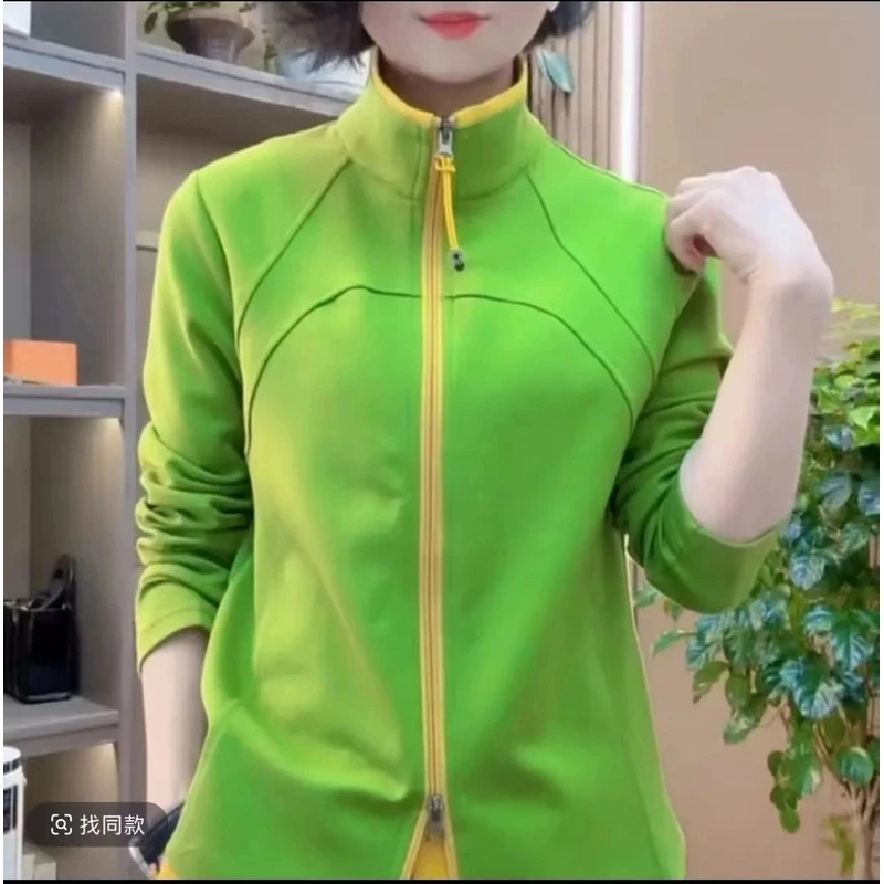 春季新款时尚百搭显瘦运动开衫上衣B