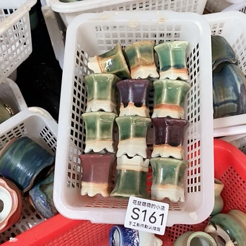 紫砂花盆161微瑕品口径3厘米左右尺寸