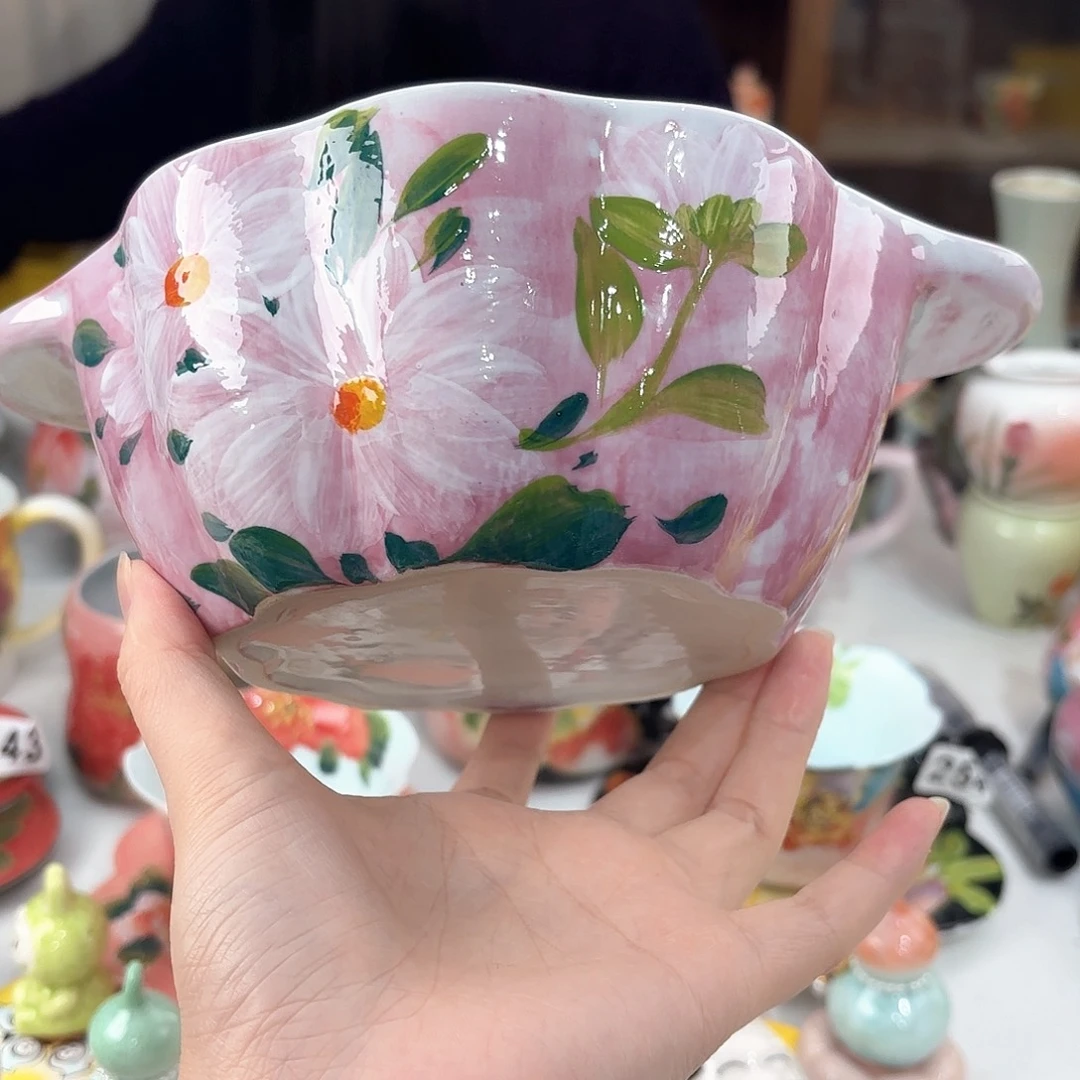景德镇手绘高温釉下彩陶瓷茶具