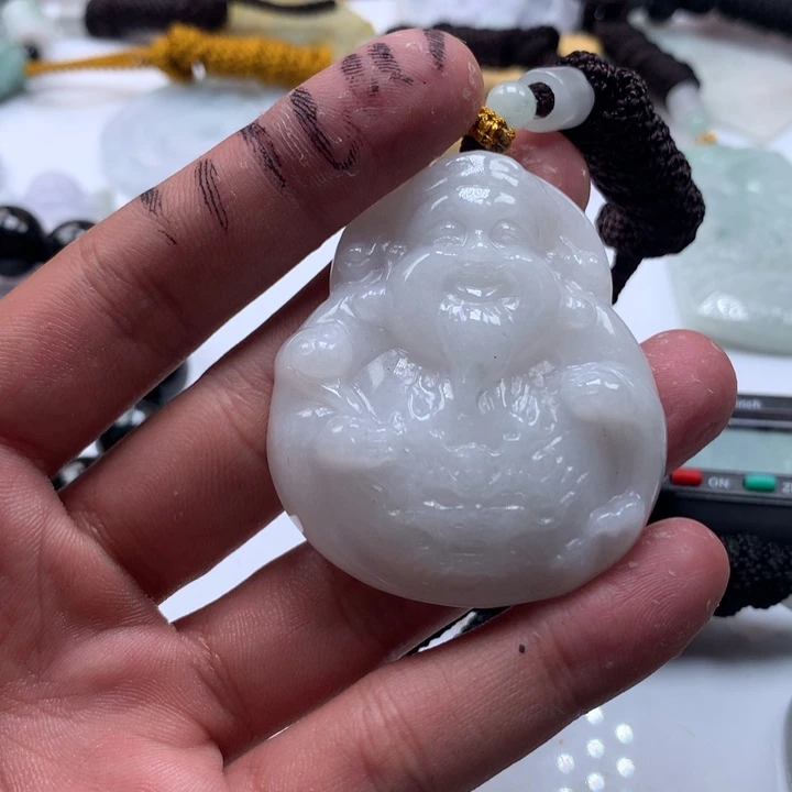 颈饰未镶嵌翡翠保真天然a货翡翠